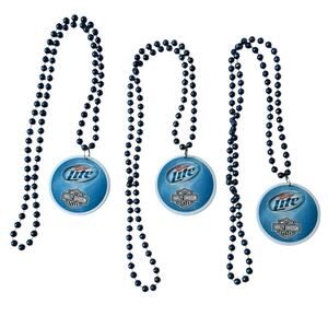 Harley Davidson Motorcycles & Miller Lite Beer Beaded Necklaces (3) Mardi Gras